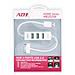 Hub USB ADJ 3 Porte USB 2.0 Caricabatterie per iPhone / iPod Home Series Col. Bianco - Foto miniatura 1